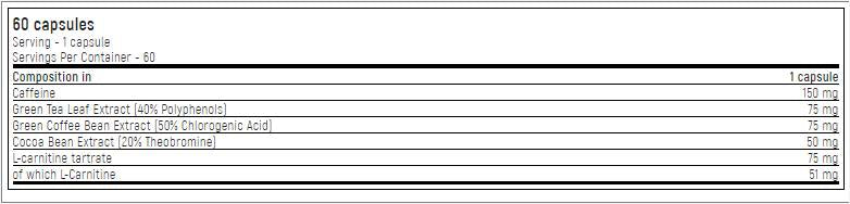 Златна линия / Lipo 9 - термогенна горелка за мазнини - 60 капсули