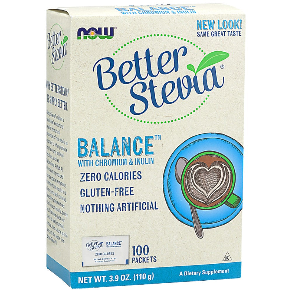 По -добър Stevia® Balance ™ | С хром и инлин - 100 пакета
