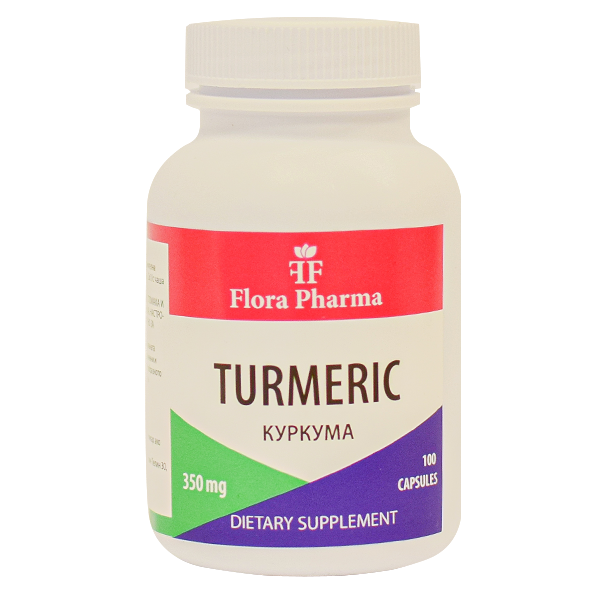 Куркума 700 mg (Curcuma longa) / 100 капсули, 50 дози / флора фарма