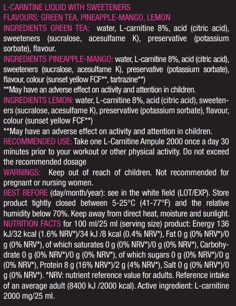 L-Carnitine 2000 /20 Amp.