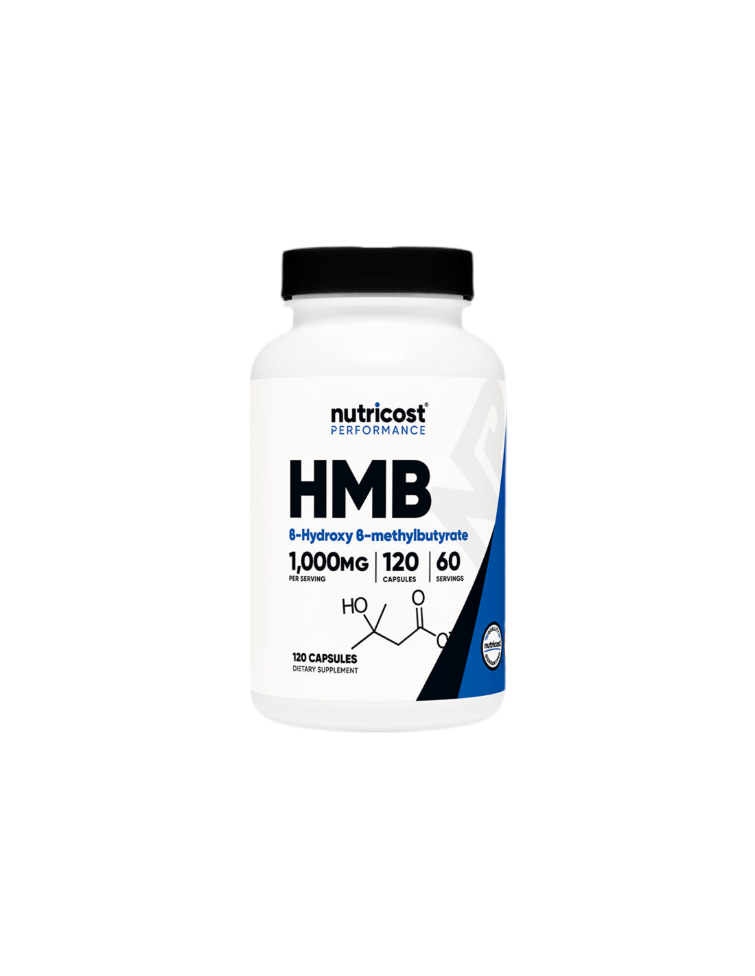 For active sports - HMB (Beta-hydroxy-beta-methylbutyrate), 500 mg/120 capsules, 60 doses Nutricost - Nutra Best Europe