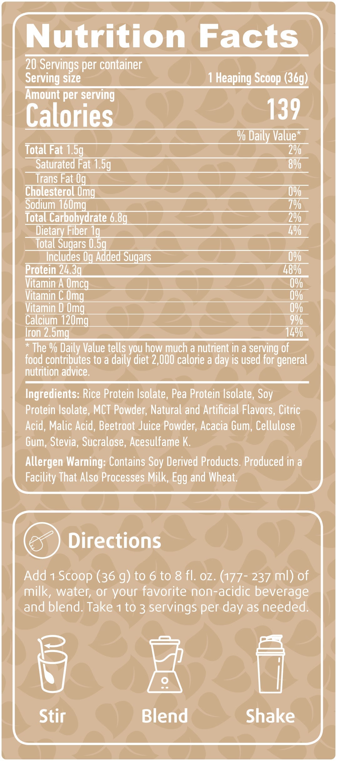 Веган протеин - 0,750 kg