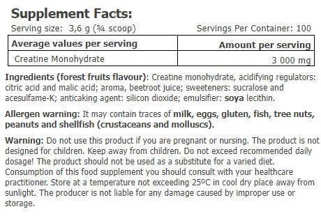 Креатин монохидрат питие 0,360 кг