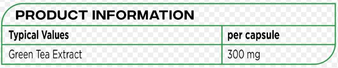 Зелен чай 300 mg - 100 капсули