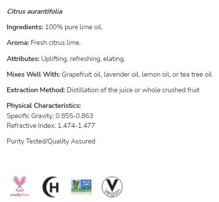 Лаймово масло | 100% чист цитрусов аурантифолия - 30 ml