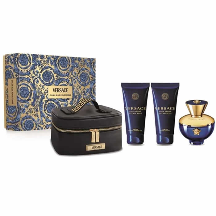 <tc>VERSACE</tc> Pour Femme Dylan Blue парфюмна вода спрей 100 мл комплект 3 части