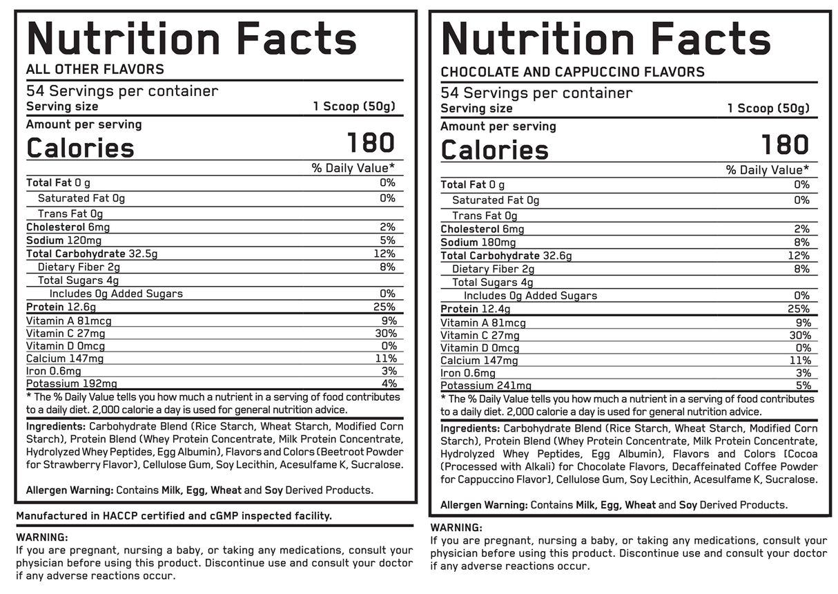 Mass Build Gainer/Bag - 2,72 кг