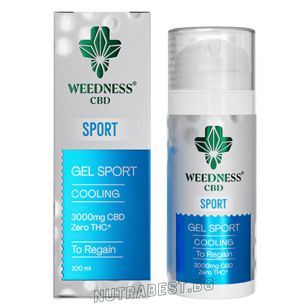 Спортен охлаждащ гел 3000mg CBD | 0% THC (100ml) Weedness CBD - Feel You