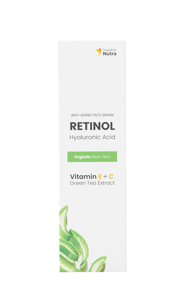 Facial Serum with Retinol, Hyaluron and Collagen 30 ml Swedish Nutra - Nutra Best Europe