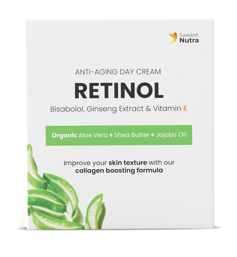 Day Cream with Retinol, Hyaluronic Acid and Collagen 50 ml Swedish Nutra - Nutra Best Europe