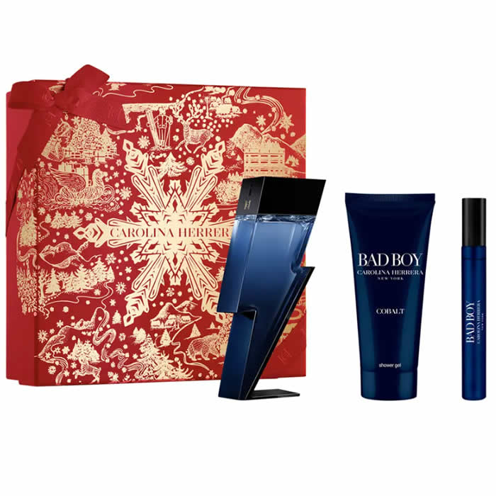<tc>CAROLINA HERRERA</tc> Парфюмна вода Bad Boy Cobalt Спрей 100 мл Комплект 3 бр