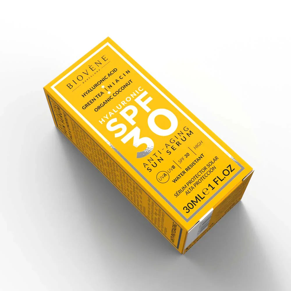 Слънцезащитен крем против стареене SPF 30 с хиалуронова киселина - 30 ml