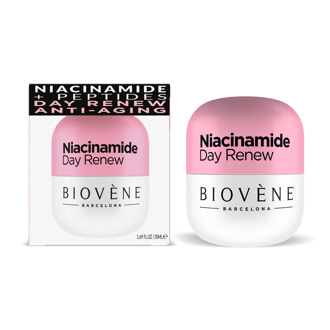 Дневен крем с ниацинамид за съживяване и хидратация - 50 ml