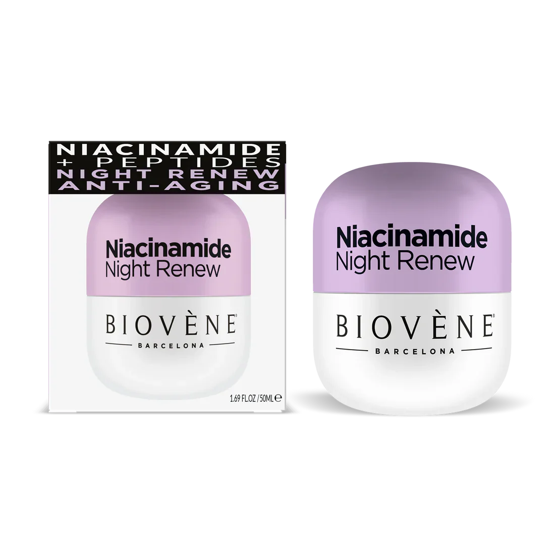 Нощен крем с ниацинамид за възстановяване и мекота - 50 ml