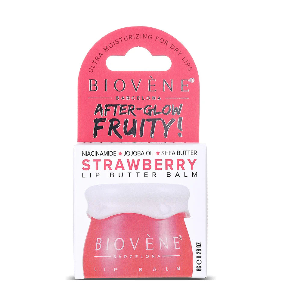 Балсам за устни с ягода и ниацинамид за лъчезарно покритие - 8 грама