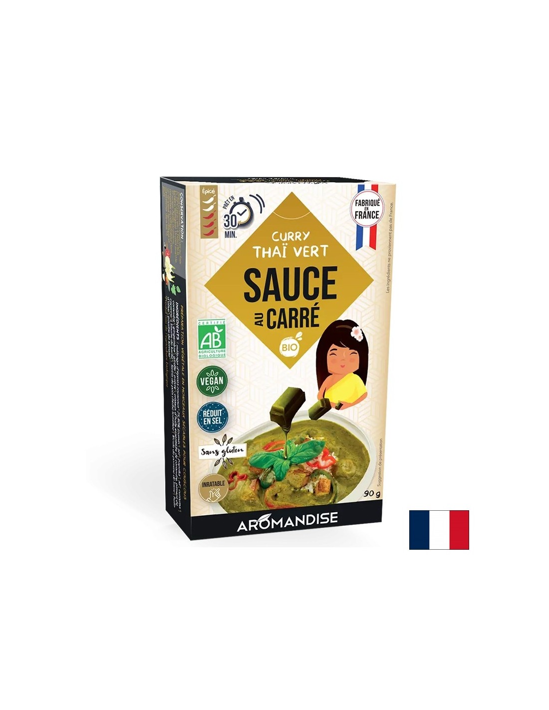 Пикантни кубчета Bouillon - тайландски къри сос, 90 g