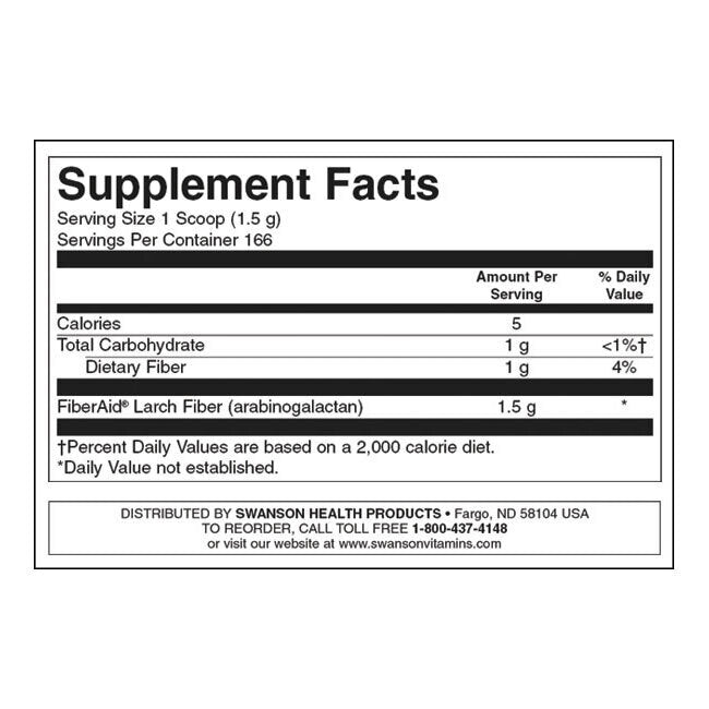 Fiberaid Larch Tree Arabinogalactan (AG) - 250 грама