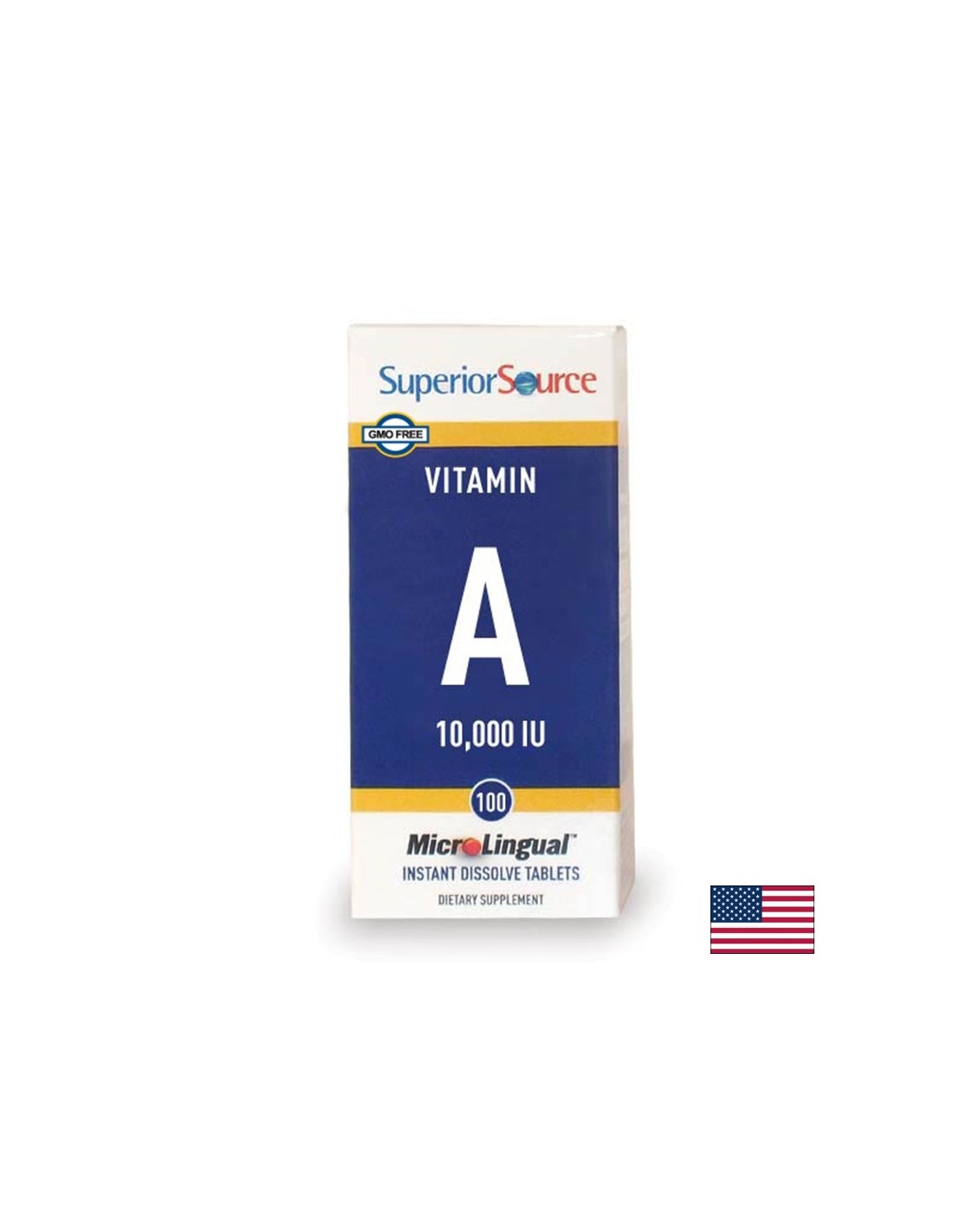 Витамин А, 3000 mg х 100 сублингвални таблетки <tc>Superior Source</tc>