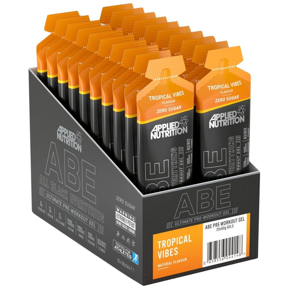 Абе гел | Цялото черно всичко предварително тренировка - 20 х 60 грама