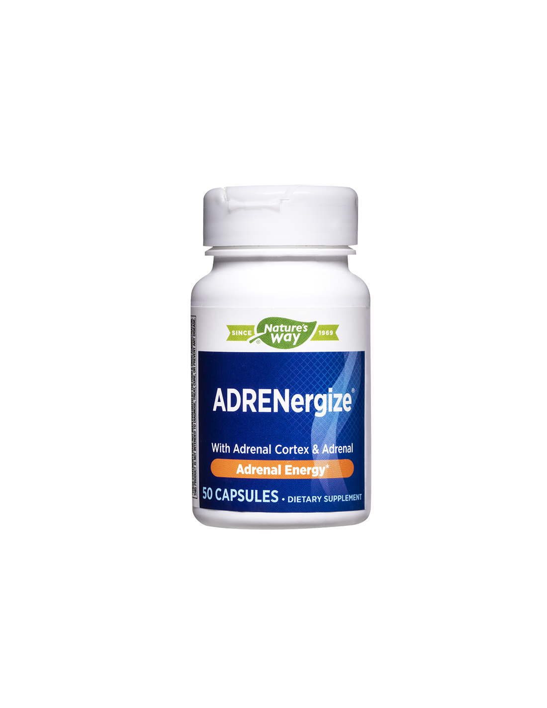 Adrenergize - анти -стрес и надбъбречна поддръжка, 50 капсули Nature Way