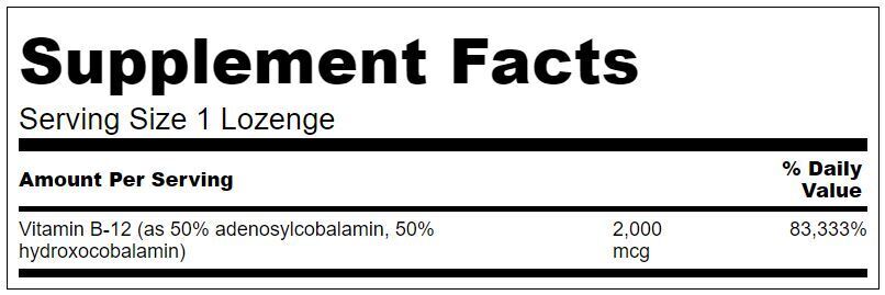 Активиран B12 Комплекс 2000 MCG - 60 сублинглални таблетки