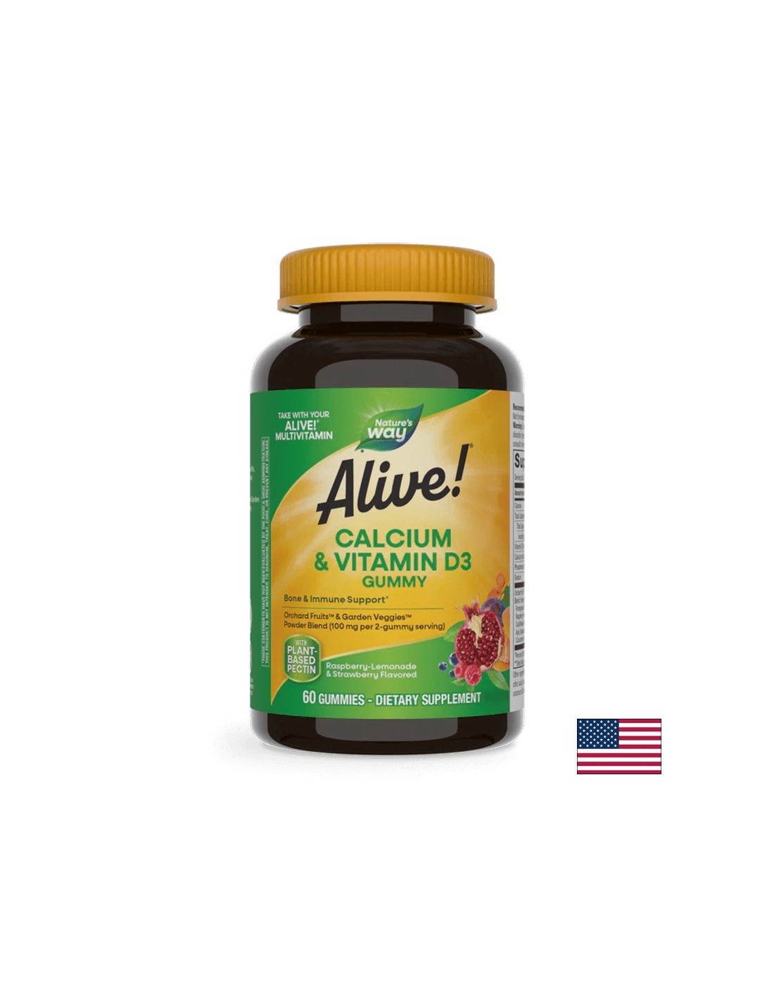 <tc>Alive</tc>! Калций + Витамин D3 250 mg - 60 гуми