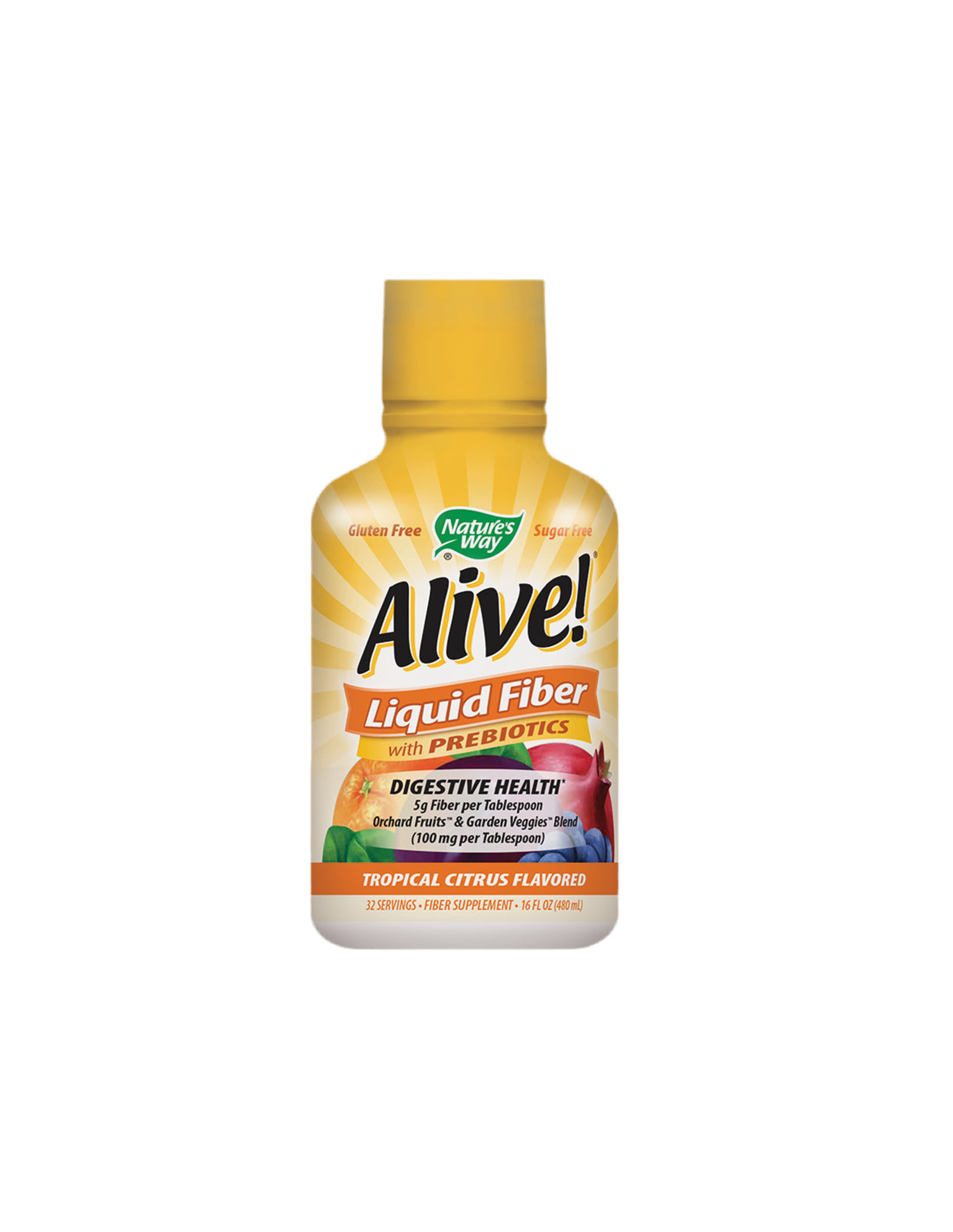 Течни фибри с пребиотици <tc>Alive</tc> - <tc>Alive</tc>! Течни фибри с пребиотици, 480 мл, 32 дози (цитрусов вкус)