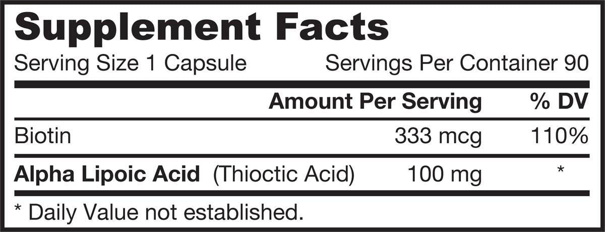 Алфа липоева киселина 100 mg - 90 капсули