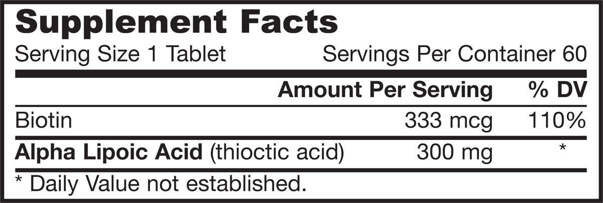 Alpha Lipoic Sustain 300 mg - 60 таблетки