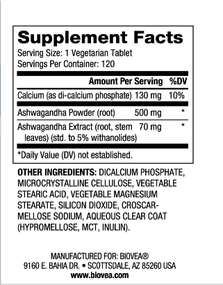 Ashwagandha 572 mg / 120 раздели