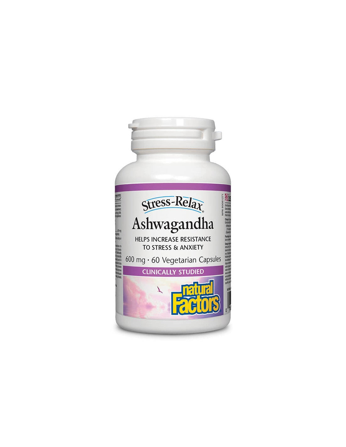 Ashwagandha Stress-Relax / Ашваганда, 60 капсули <tc>Natural Factors</tc>