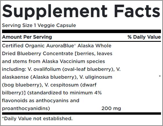 Aurorablue / Wild Alaska Blueberry Complex - 30 капсули