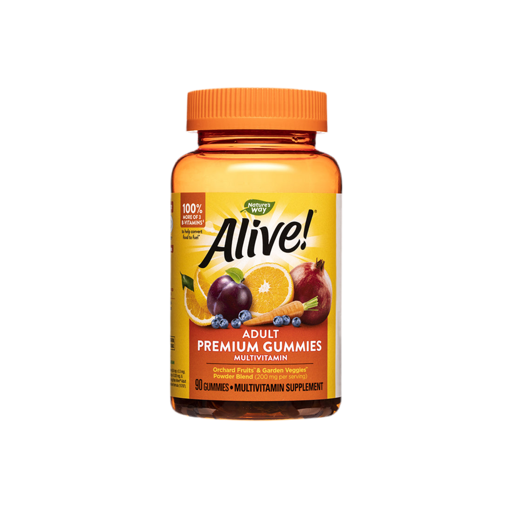<tc>Alive</tc>! Мултивитамини Adult Premium Gummies / <tc>Alive</tc>! Премиум мултивитамини на Nature's Way за възрастни, 90 меки капсули