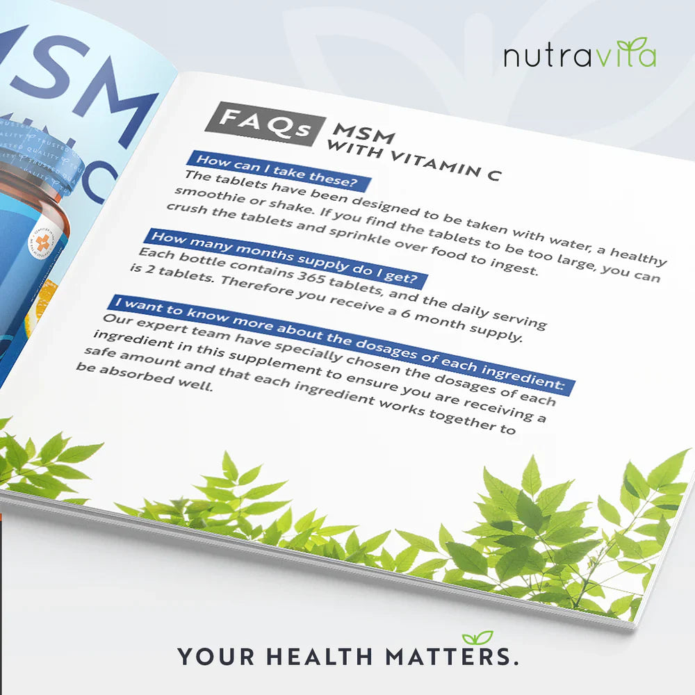 MSM 2200 mg (кости и стави) - 365 таблетки