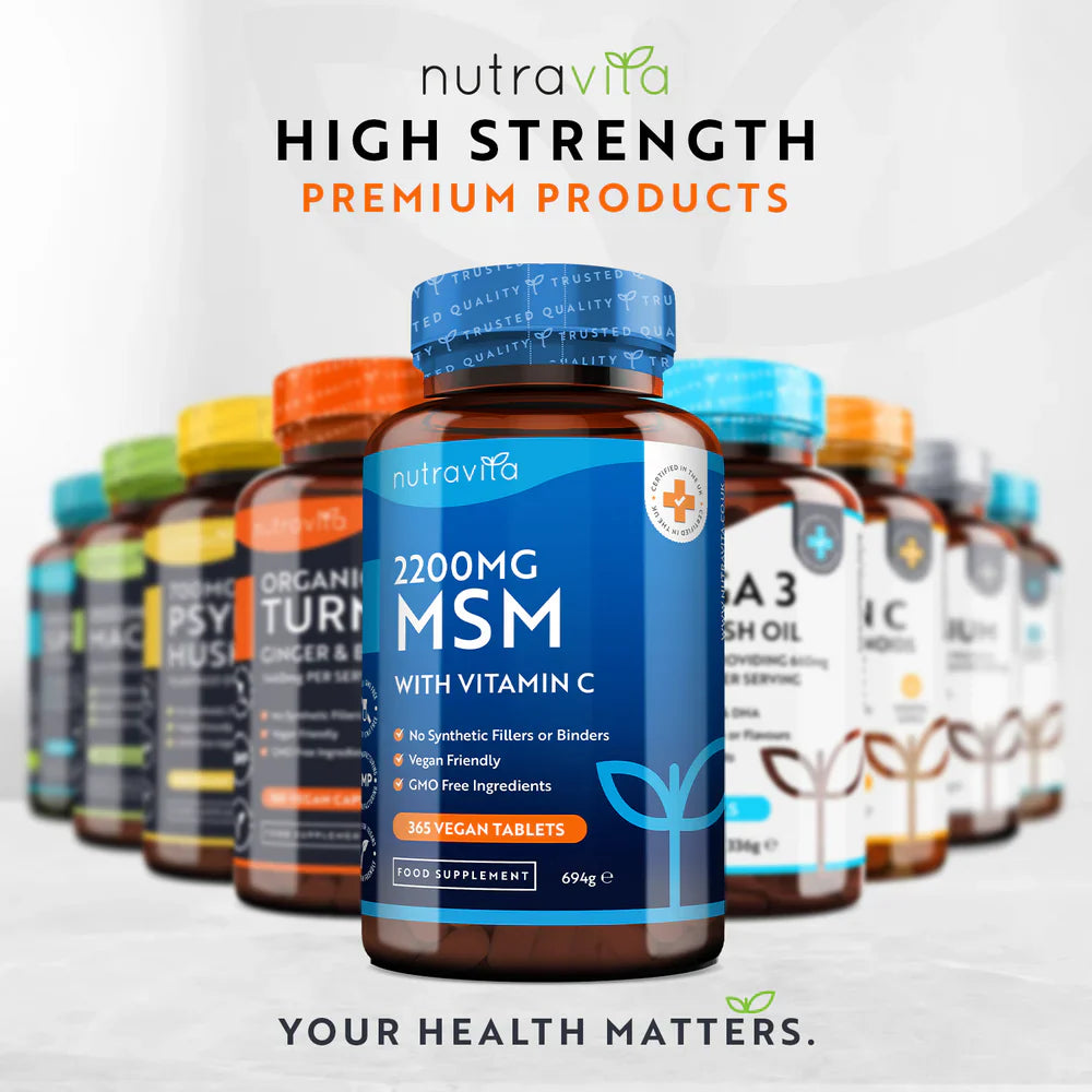 MSM 2200 mg (кости и стави) - 365 таблетки