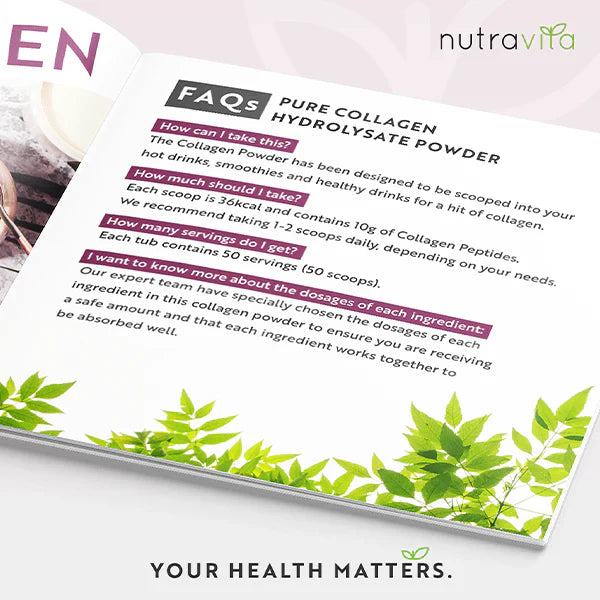 100% чист говежди колаген на прах 20000 mg peptan® 500 g, (25/50 дози)