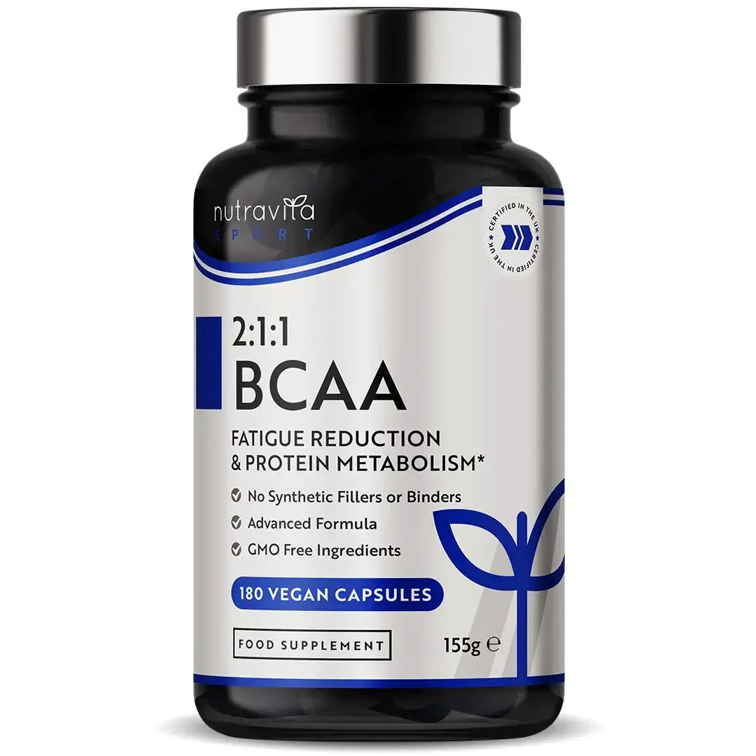 BCAA (2:1:1) с витамини B6 и B12 - 180 Vcaps. <tc>Nutravita</tc>