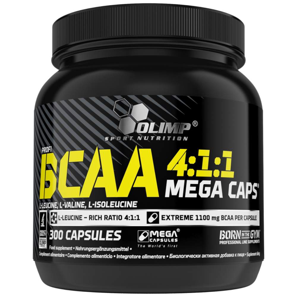 BCAA 4: 1: 1 Мега капачки 300 капсули