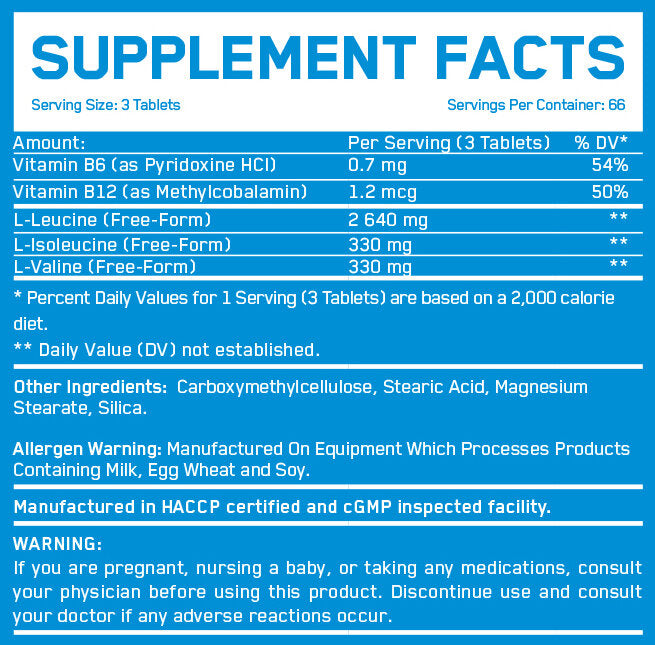 BCAA 8: 1: 1 1000mg / 200 раздели.