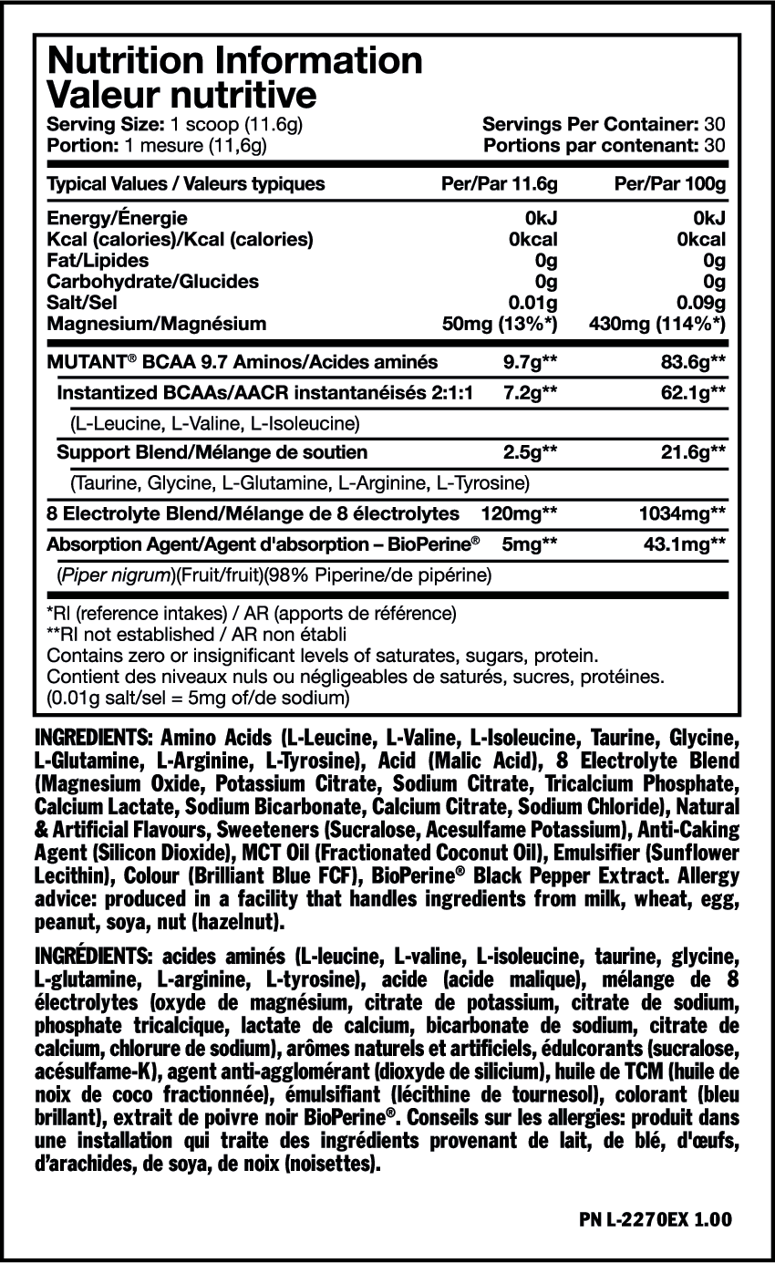 BCAA 9.7/30 Serv. - 0,348 кг