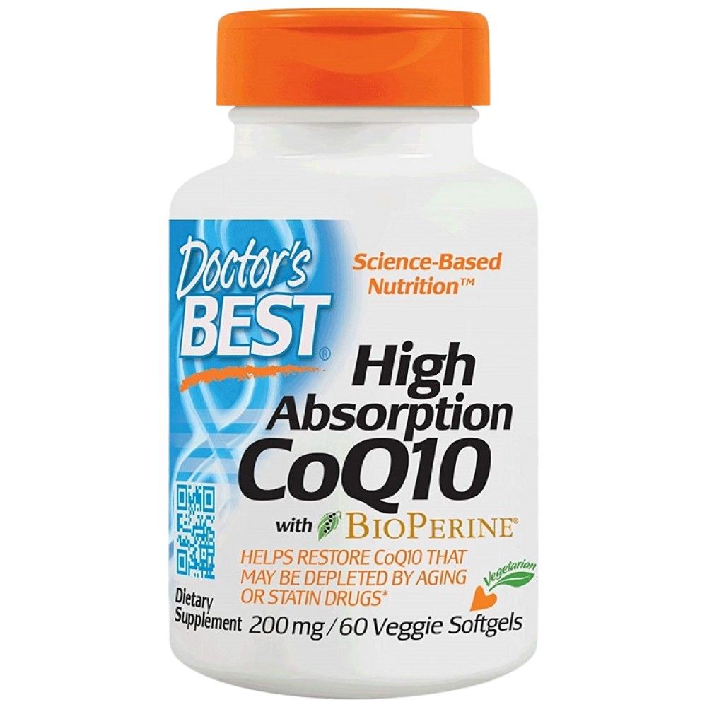 Най -добър COQ10 с биоперин 200 mg - 60 гел капсули