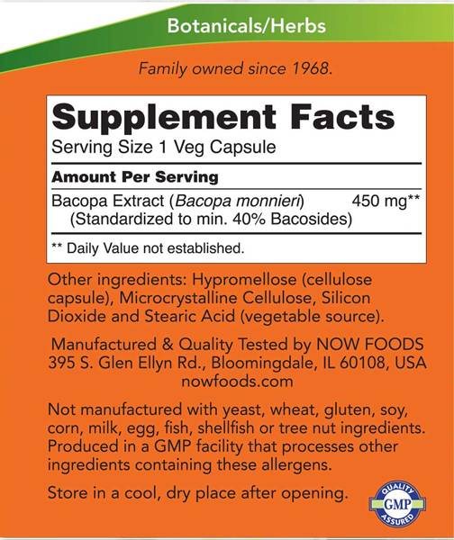 Екстракт от Bacopa 450 mg - 90 капсули