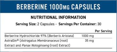 Берберин 1000 mg с астрагин - 60 капсули