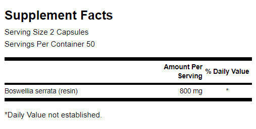Boswellia 400 mg - 100 капсули