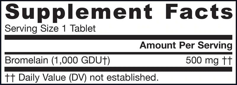 Бромелейн 1000 GDU - 60 таблетки
