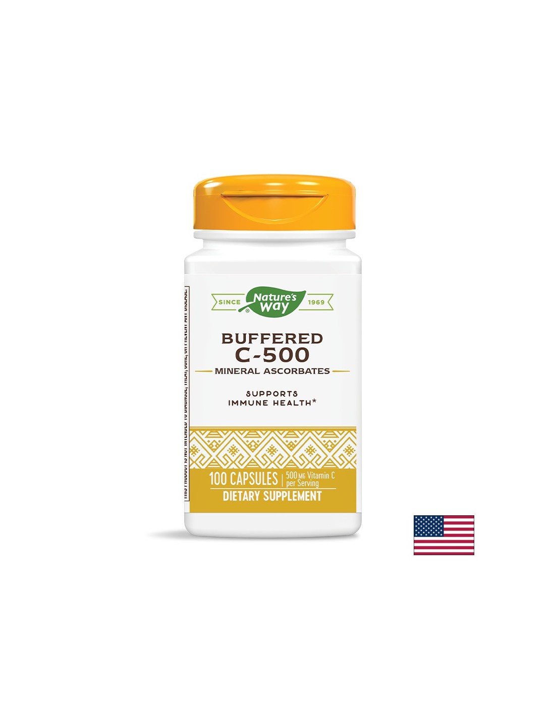 Буфериран витамин С 500 mg - 100 капсули