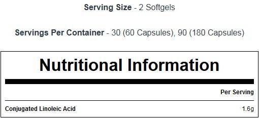 CLA 1000 mg - 60 Softgels