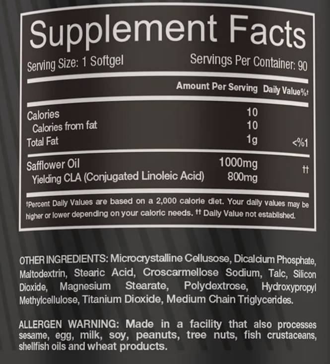 CLA 1000 mg 90 гел капсули