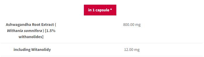Ashwagandha 800 | Растителна адаптоген - 60 капсули