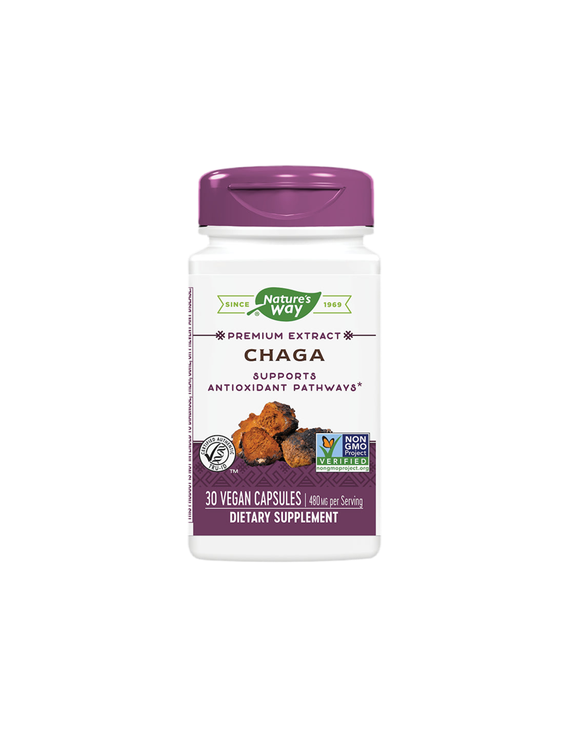 Chaga / Chaga 480 mg x 30 капсули Природата на природата